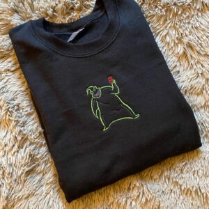 Vintage Embroidered Sweatshirt Inspired Oogie boogie