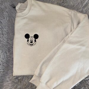 Vintage Mickey Mouse Embroidered Sweatshirt Gift for Mickey Lover