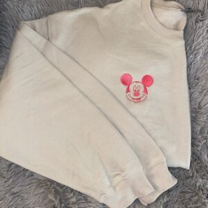 Vintage Mickey Mouse Embroidered Sweatshirt Gift for Mickey Lover