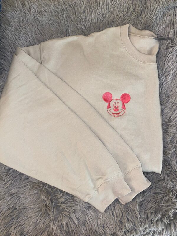 Vintage Mickey Mouse Embroidered Sweatshirt Gift For Lover