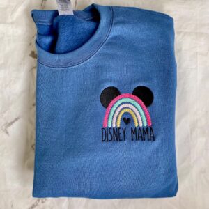 Mama Embroidered Sweatshirt Matching Mickey Disney