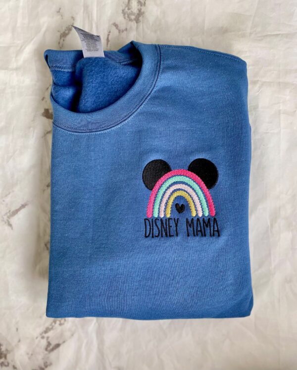 Mama Embroidered Sweatshirt Matching Mickey Disney