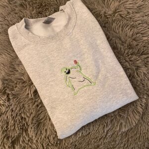 Vintage Embroidered Sweatshirt Inspired Oogie boogie