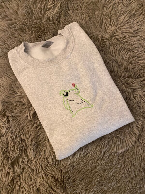 Vintage Embroidered Sweatshirt Inspired Oogie Boogie