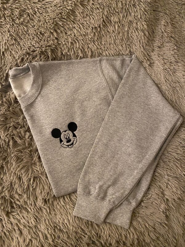 Vintage Mickey Mouse Embroidered Sweatshirt Gift For Lover