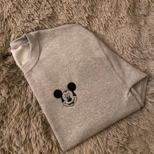 Vintage Mickey Mouse Embroidered Sweatshirt Gift for Mickey Lover