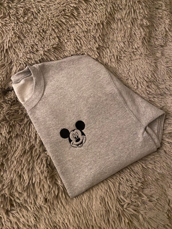 Vintage Mickey Mouse Embroidered Sweatshirt Gift For Lover