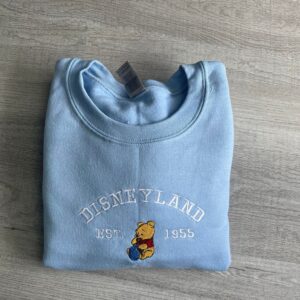 Vintage The Pooh Disneyland Est 1955 Embroidered Sweatshirt