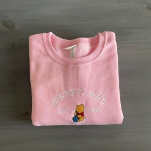 Vintage The Pooh Disneyland Est 1955 Embroidered Sweatshirt