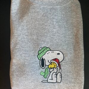 Christmas Snoopy Embroidered Sweatshirt