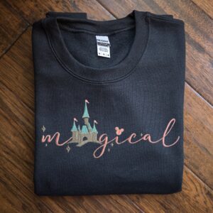 Disney Embroidered Sweatshirt Magical Castle