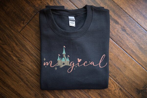 Disney Embroidered Sweatshirt Magical Castle