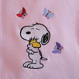 A Warm Embrace Of Snoopy Embroidered Sweatshirt