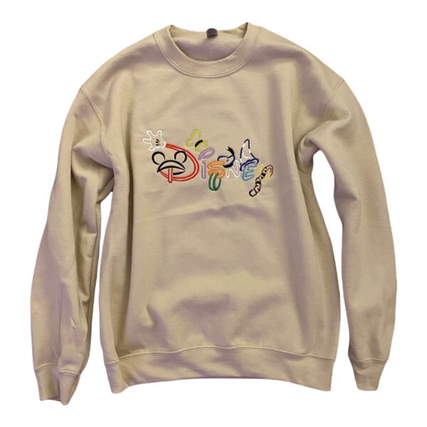 Disney Embroidered Sweatshirt Inspired Walt