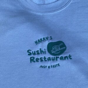 Harry Sushi Restaurant Embroidered Sweatshirt Hoodie Tee