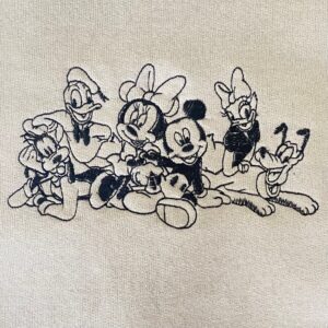 Disney Embroidered Sweatshirt Inspired Mickey And Friends