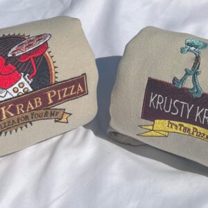 Vintage Embroidered Sweatshirt Krusty Krab Pizza Gift for Patrick Star Lover