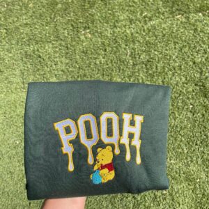 Winnie the Pooh Inspired Embroidered Sweatshirt Hoodie