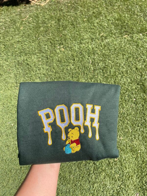 Winnie The Pooh Inspired Embroidered Sweatshirt Hoodie