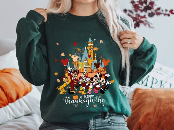 Disney Characters Happy Thanksgiving Sweatshirt