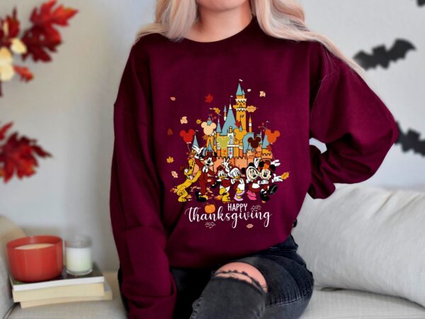 Disney Characters Happy Thanksgiving Sweatshirt