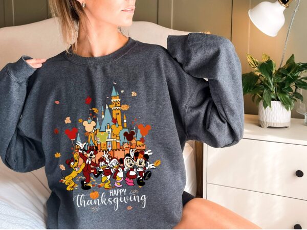 Disney Characters Happy Thanksgiving Sweatshirt