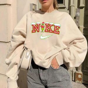 Vintage Nike Sweatshirt Matching Grinch Christmas Snow