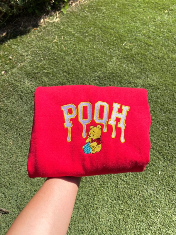 Winnie The Pooh Inspired Embroidered Sweatshirt Hoodie