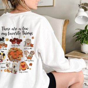 Mickey Mouse Thanksgiving Shirt These Are A Few Of My Favorite Things Disney Fall Shirt