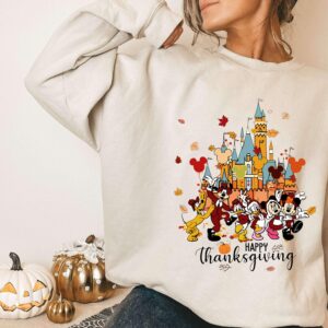 Disney Characters Happy Thanksgiving Sweatshirt