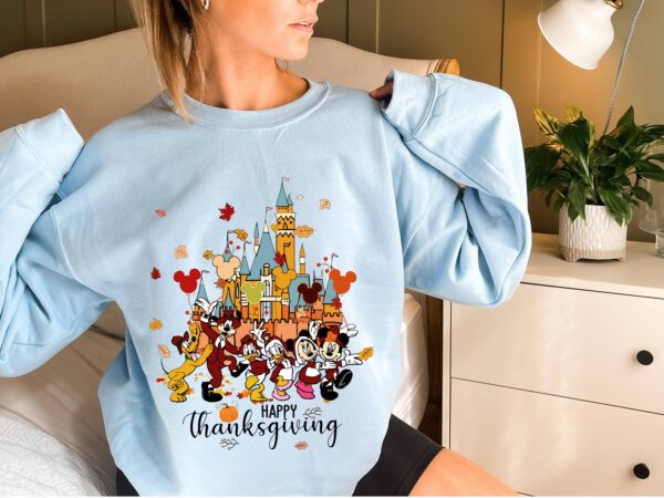 Disney Characters Happy Thanksgiving Sweatshirt