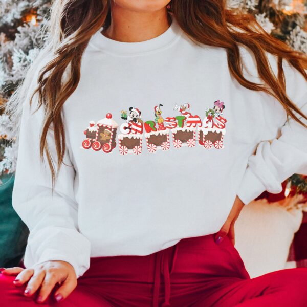 Disney Sweatshirt Christmas Train For Mickey And Friends