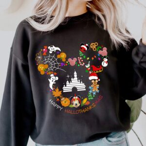 Mickey Mouse Thanksgiving Shirt Happy HalloThanksMas Shirt