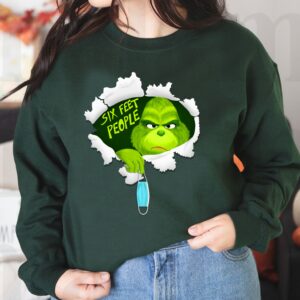 Funny Grinch Shirt Six Feet People Grinch Christmas