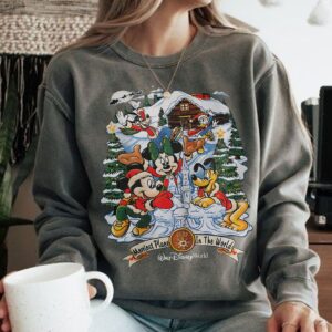 Vintage Christmas Mickey And Friends Sweatshirt