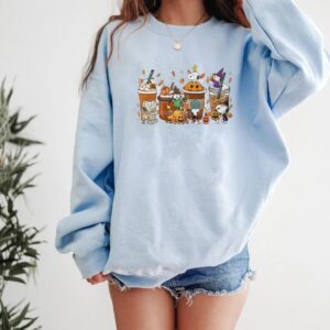 Fall Coffee Snoopy Halloween Thanksgiving Sweatshirt