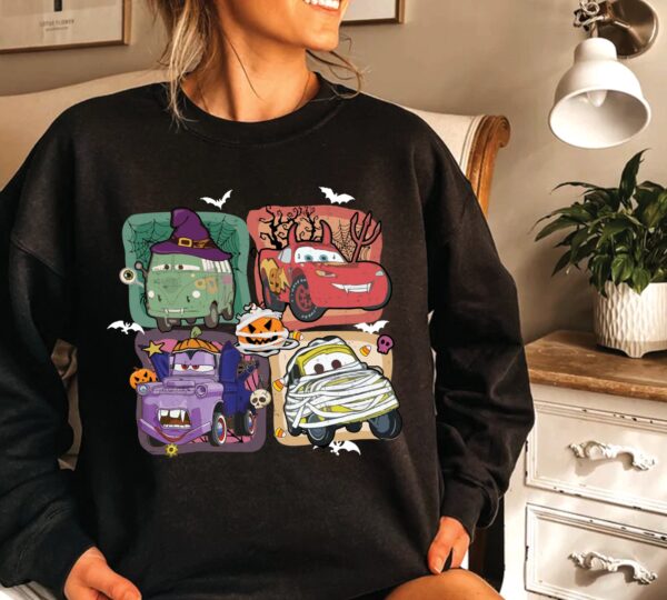 Disney Sweatshirt Pixar Cars Halloween 2024