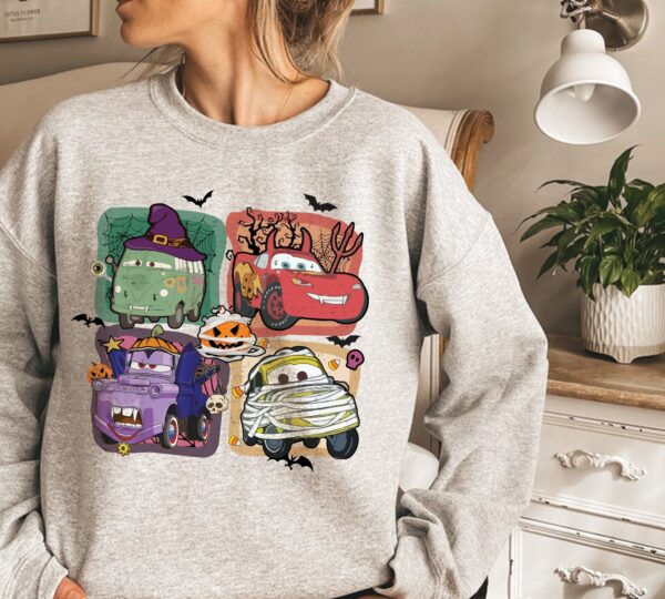 Disney Sweatshirt Pixar Cars Halloween 2024