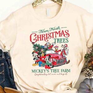 Disney Sweatshirt Mickey’s Tree Farm Gift For Christmas