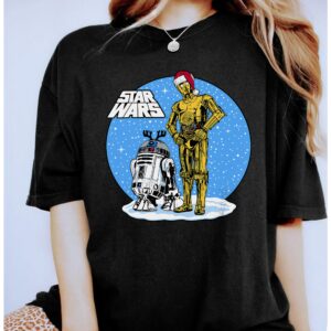 Star Wars Christmas C-3PO & R2-D2 in Snow Globe Sweatshirt