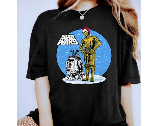 Star Wars Christmas C-3PO & R2-D2 In Snow Globe Sweatshirt