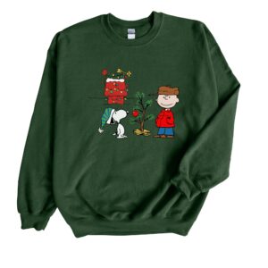 Together Decor Christmas Charlie Brown And Snoopy Hoodie Sweatshirt Tee