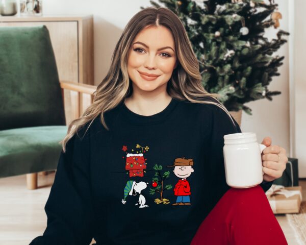 Together Decor Christmas Charlie Brown And Snoopy Hoodie Sweatshirt Tee