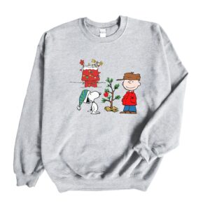 Together Decor Christmas Charlie Brown And Snoopy Hoodie Sweatshirt Tee