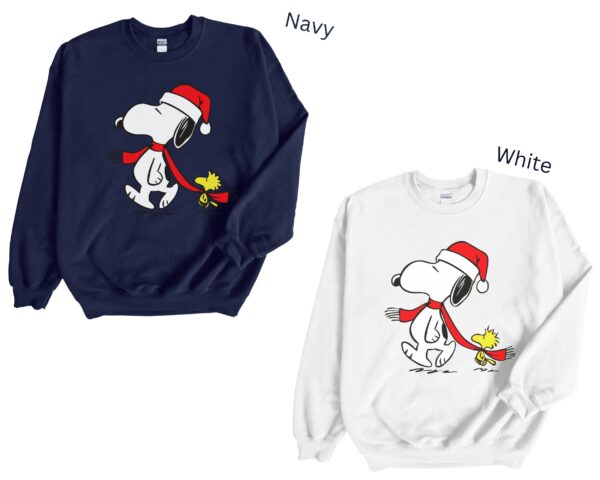 Walking Together Snoopy Dog Christmas Sweatshirt