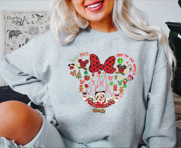 Vintage Disney Sweatshirt Mickey Merry Christmas