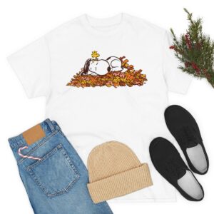 Cute Snoopy Sleeping Peanuts Halloween Thanksgiving Shirt