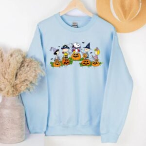 Friends Charlie & Snoopy Pumpkins Halloween Thanksgiving Sweatshirt