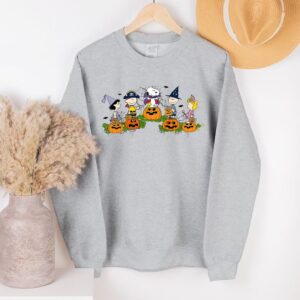 Friends Charlie & Snoopy Pumpkins Halloween Thanksgiving Sweatshirt