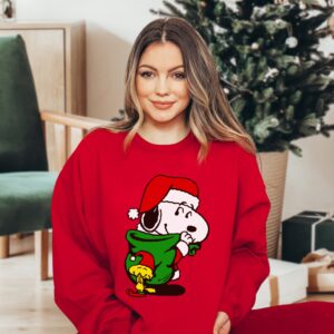 Gifts from Santa Snoopy Christmas Hoodie Sweatshirt Tee